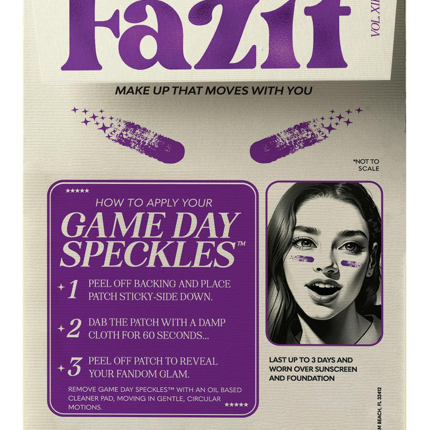 Purple Game Day Speckles