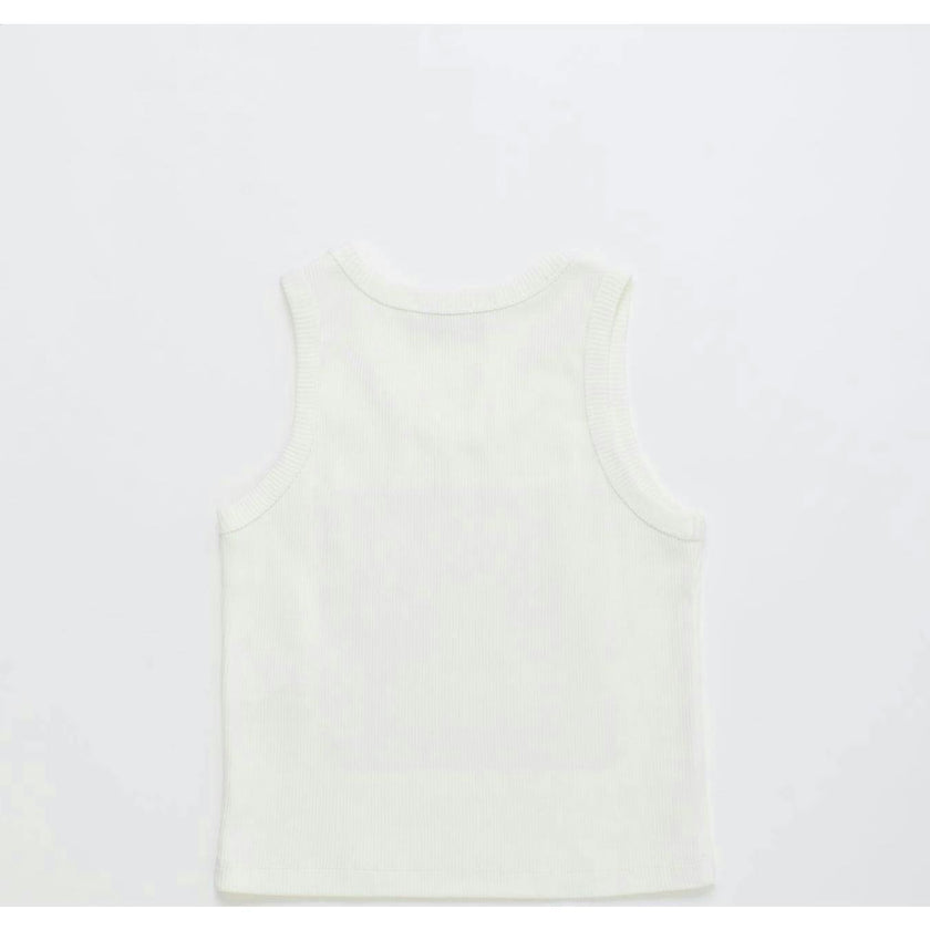 BIRDS TANK TOP WHITE