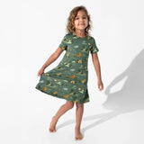 Jurassic Park: Safari Girls' Short Sleeve Dress