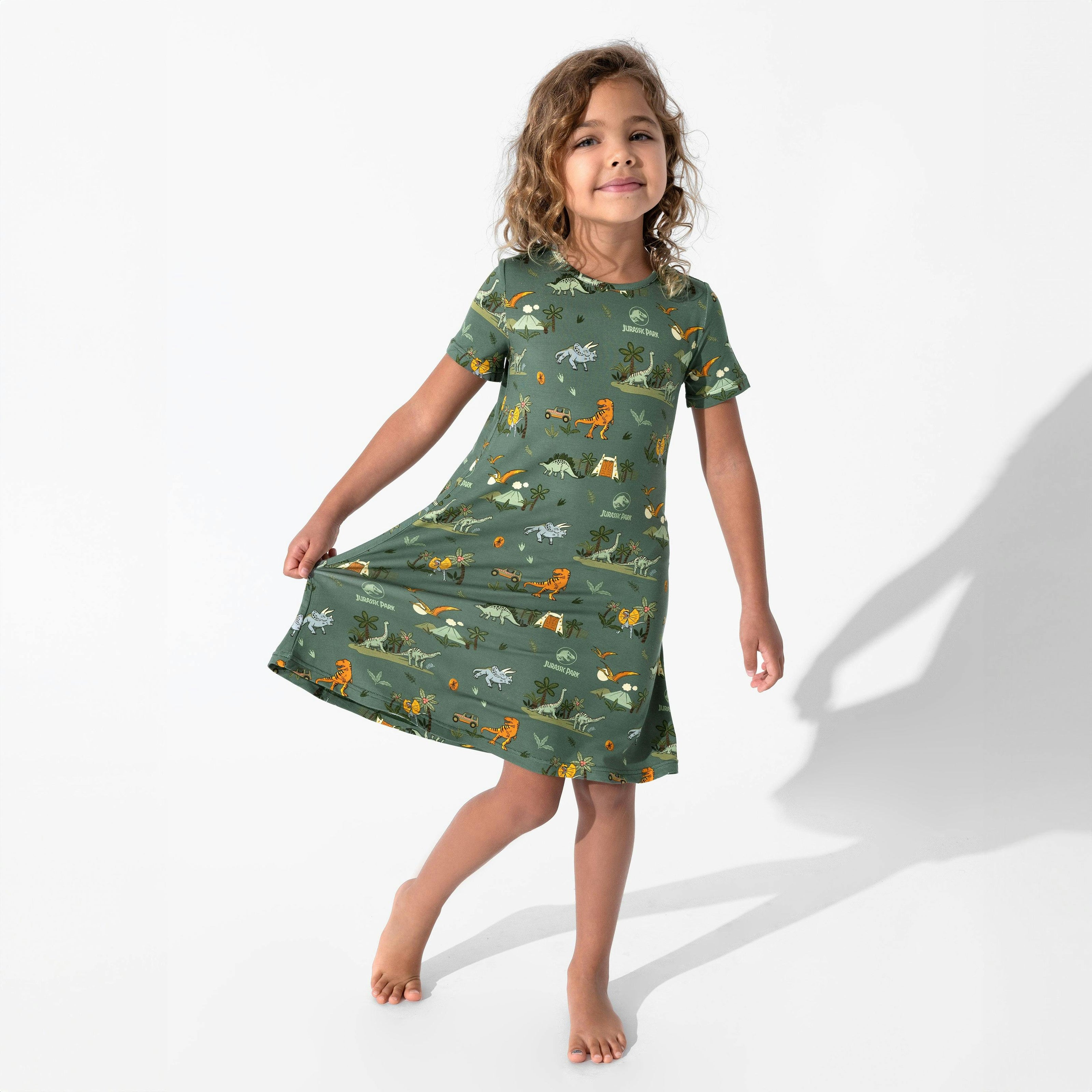 Jurassic Park: Safari Girls' Short Sleeve Dress