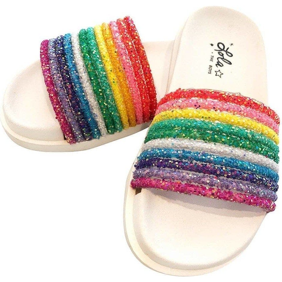 Glitter Rainbow Slides