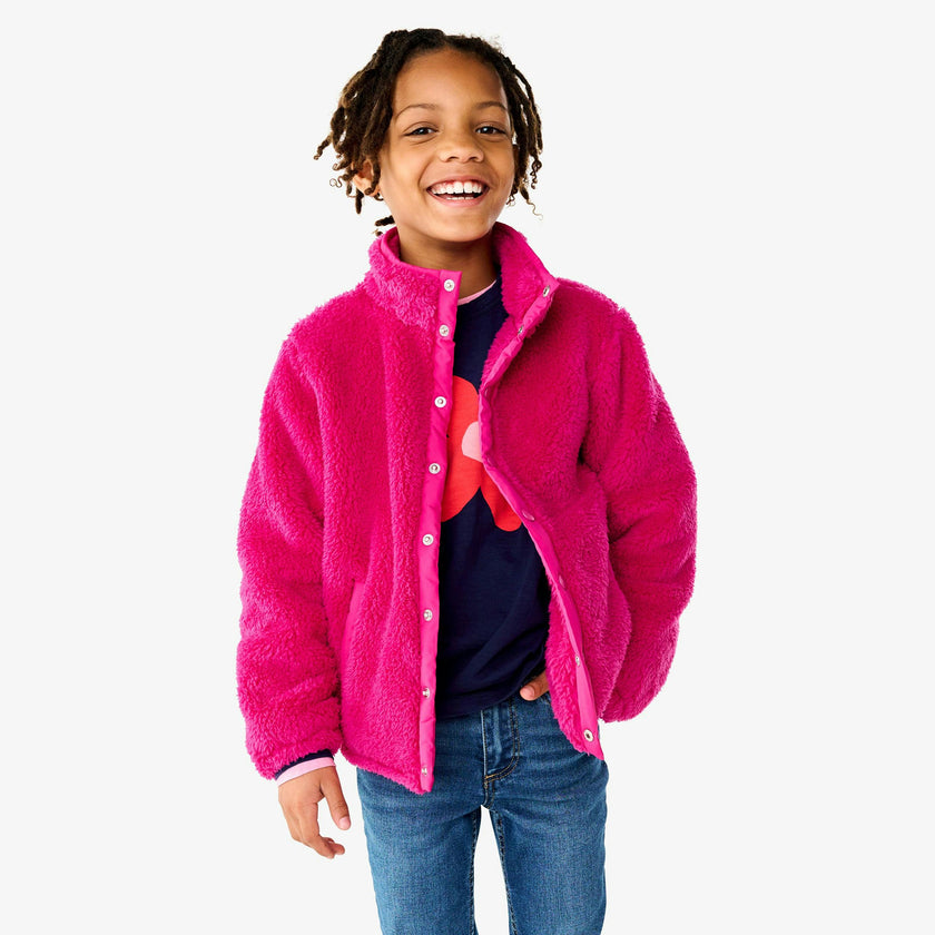 Kids teddy fleece jacket