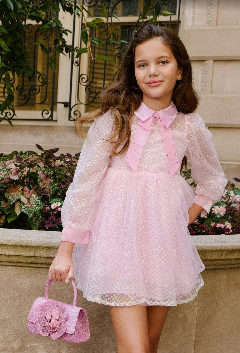 Sequin Party Bow Dress