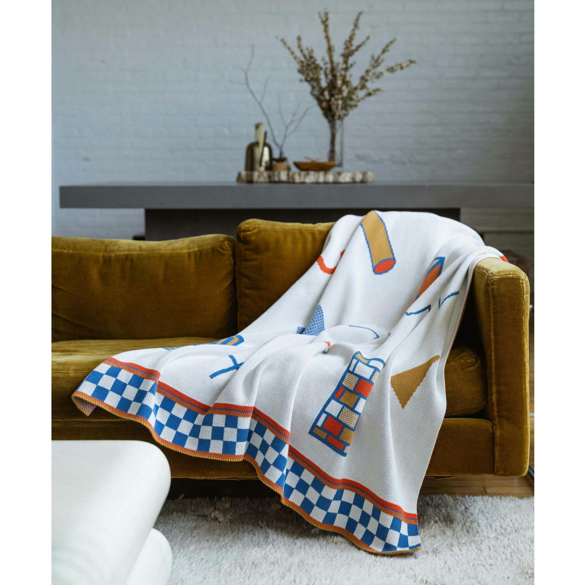Shapes Knit Blanket