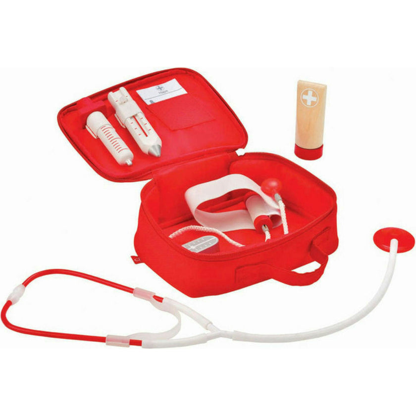 Doctor on Call Wooden Playset - Red