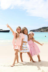 Pink Crystal Bow Short Set