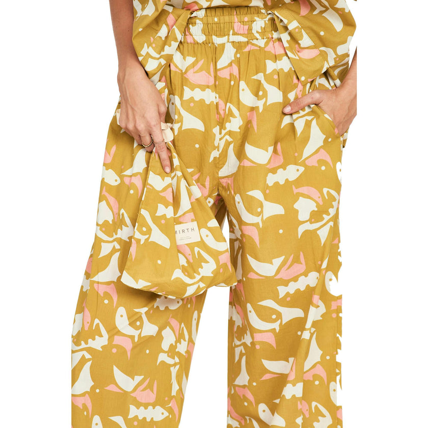 Pajama Pant Set in Canary
