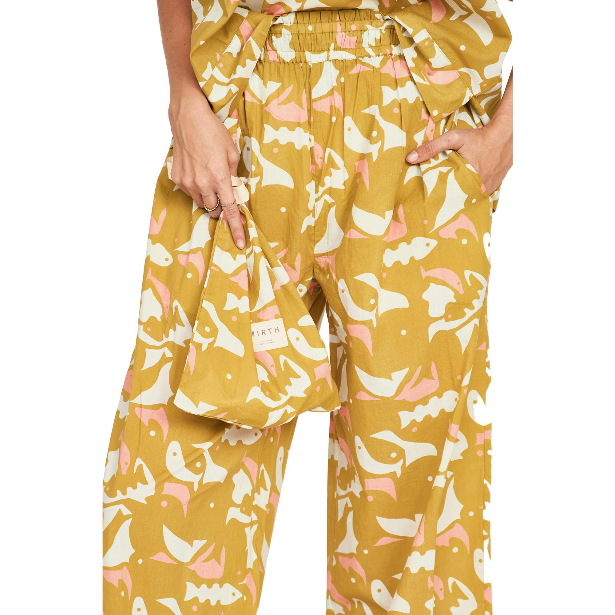 Pajama Pant Set in Canary
