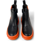 Kids Brutus Urban Style 360 Degree Stitched Boots, Black