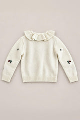 Mini Dottie Cardigan in Ivory Jubilant Bloom