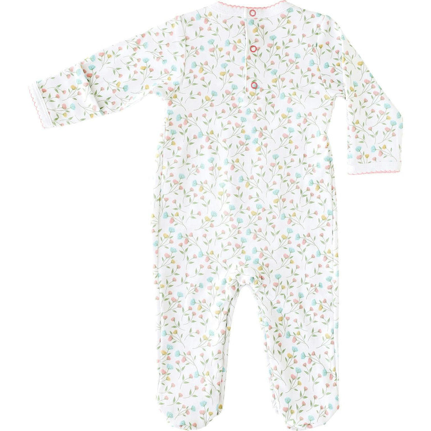 Pink Arabella Smocked Footie