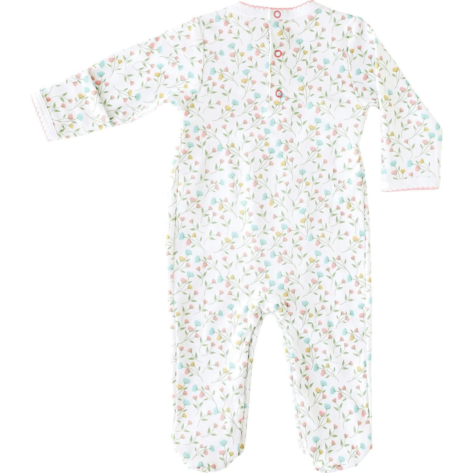 Pink Arabella Smocked Footie