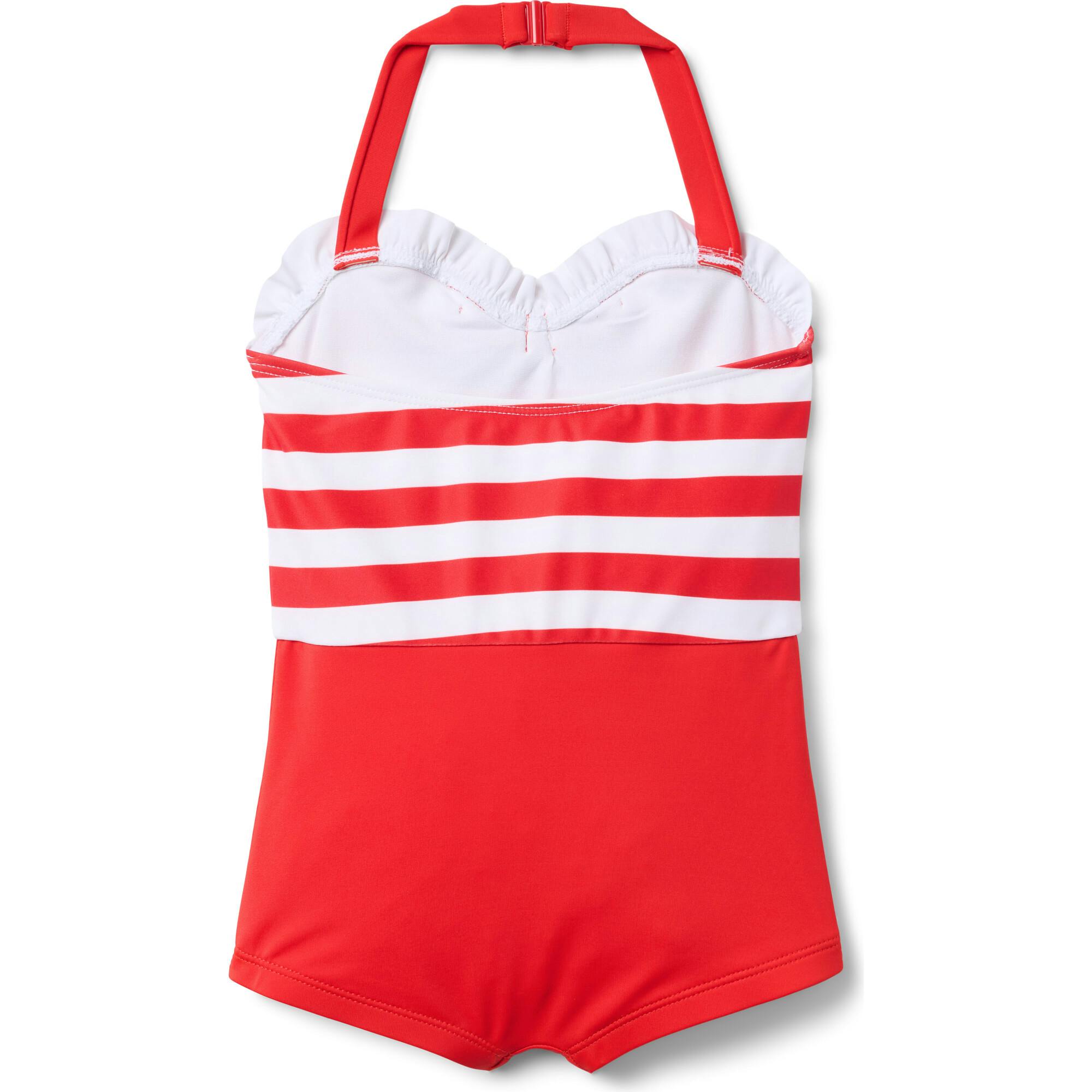 Recycled Retro Striped Swimsuit