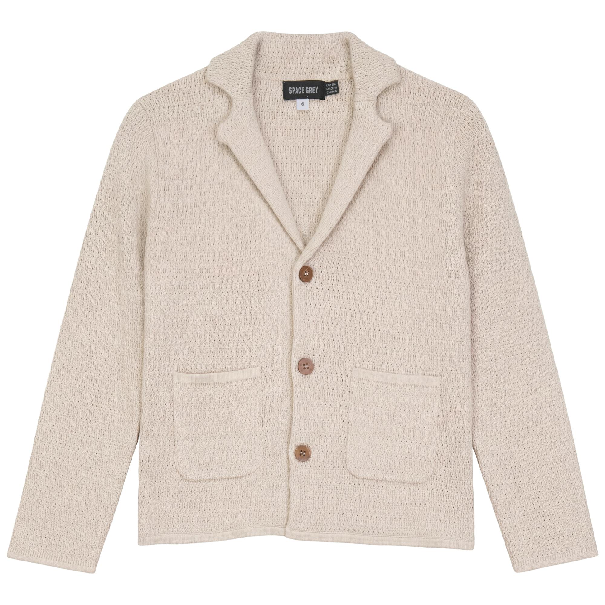 Textured Knit Blazer