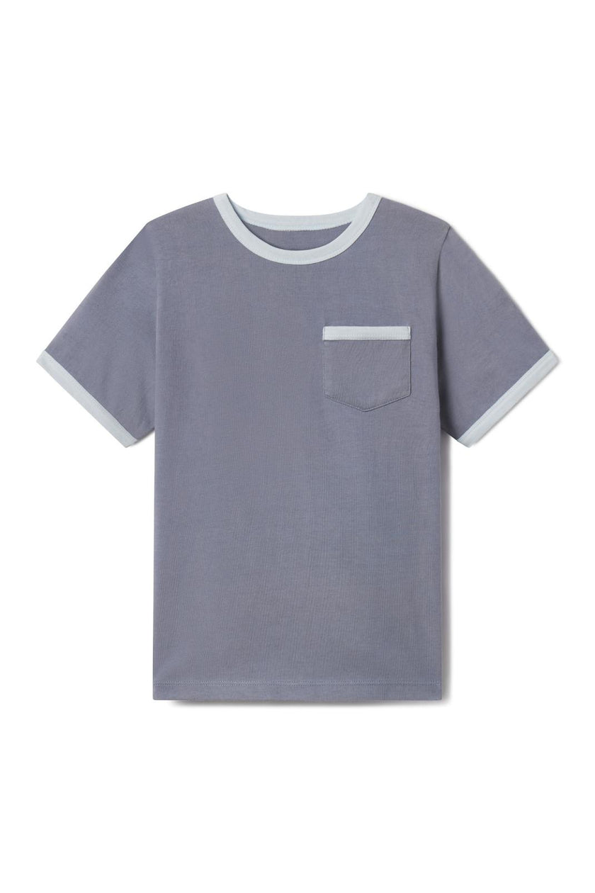 Jacob Ringer Tee in Flint Blue
