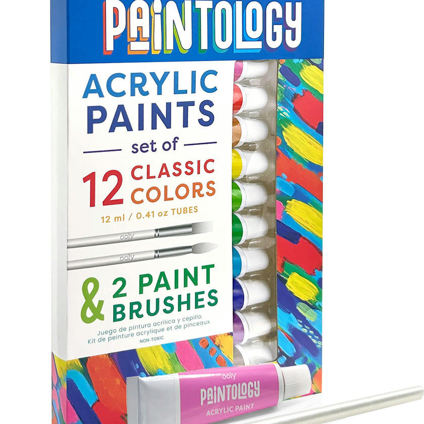 Paintology Acrylic Paint Set - Classic Colors - Set of 12
