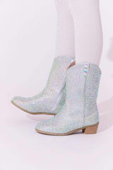 Silver Crystal Cowgirl Boots
