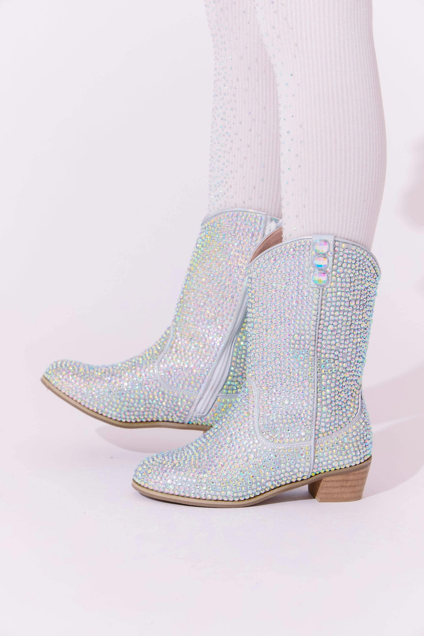 Silver Crystal Cowgirl Boots