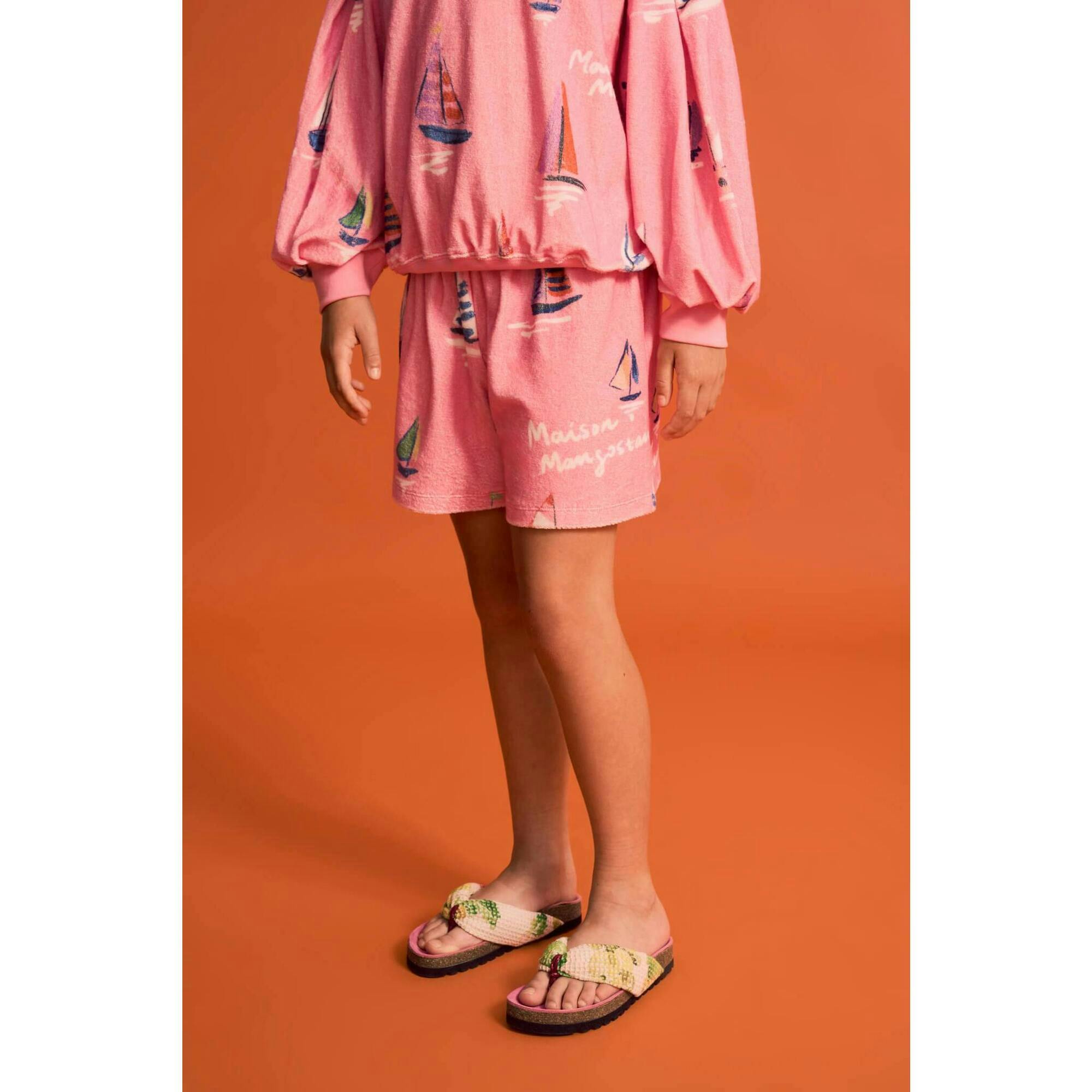 BARCOS TOWEL SHORTS PINK