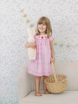 Pink Easter Egg Smocked Dress