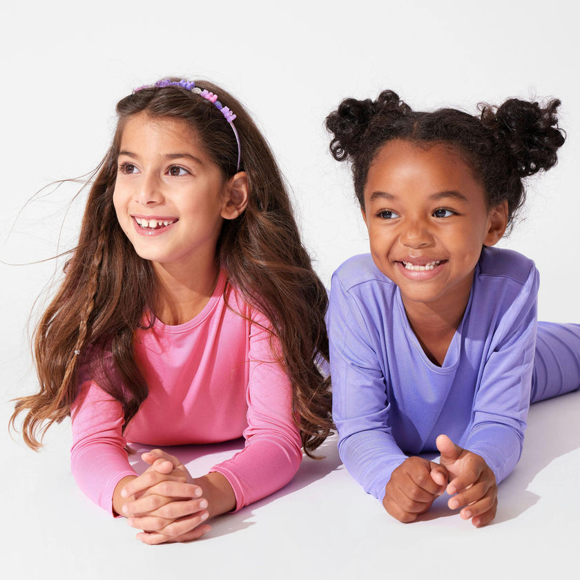 Bubblegum Pink Bamboo Kids Pajamas