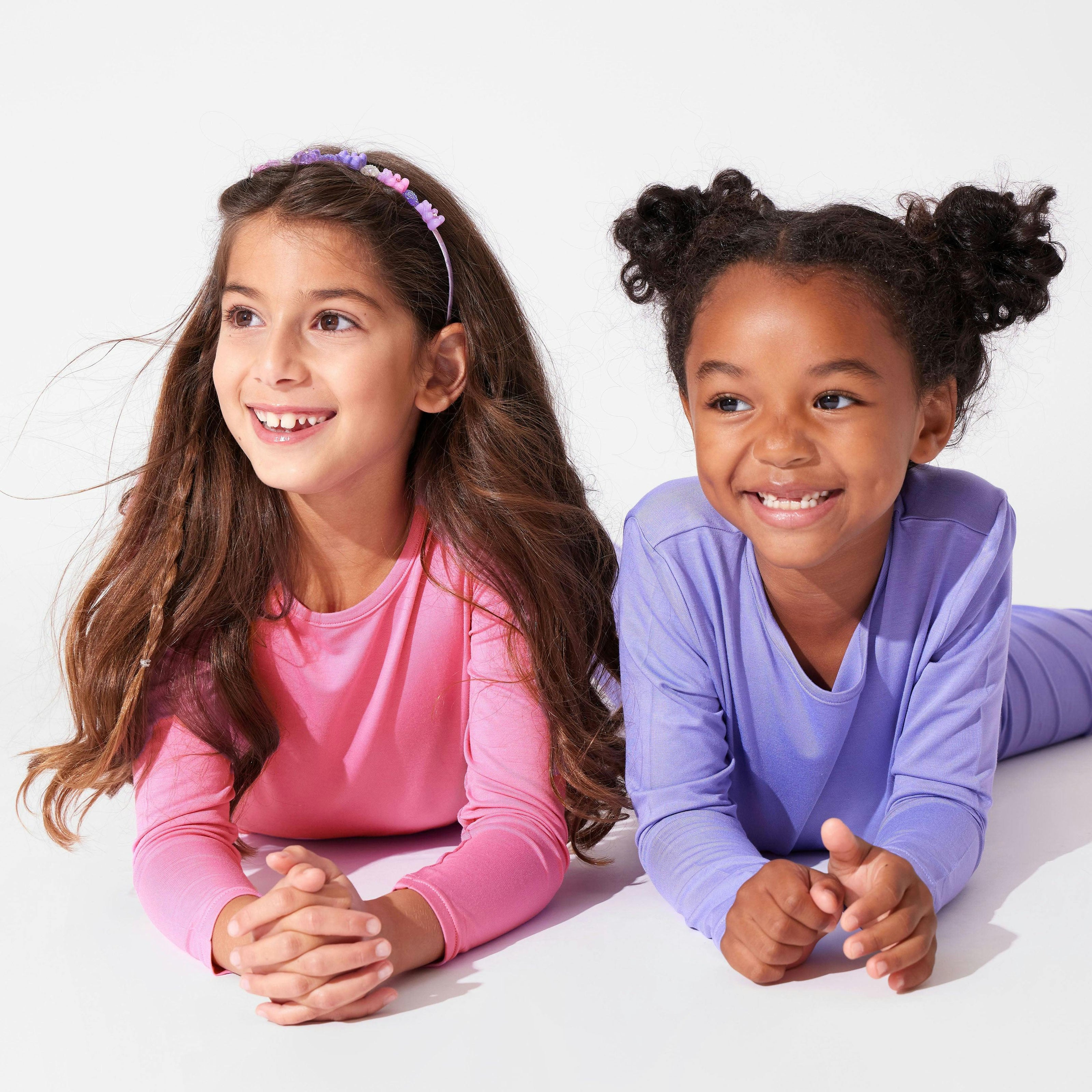 Bubblegum Pink Bamboo Kids Pajamas