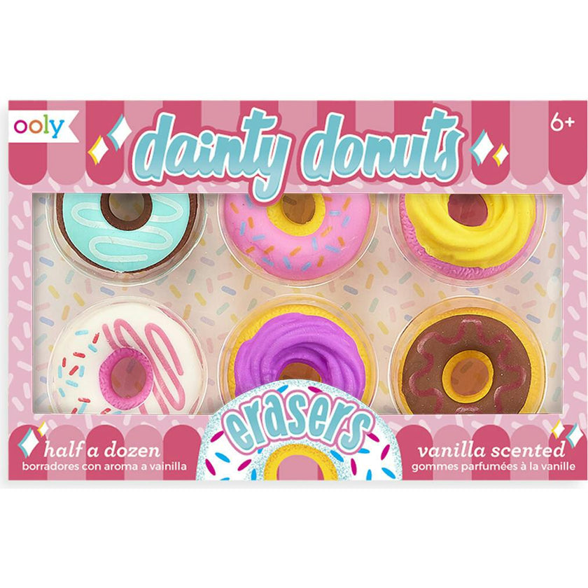 Dainty Donuts Erasers - Set of 6