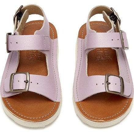 Spike Leather Sandal, Purple