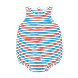 baby jetty stripe french terry bubble romper