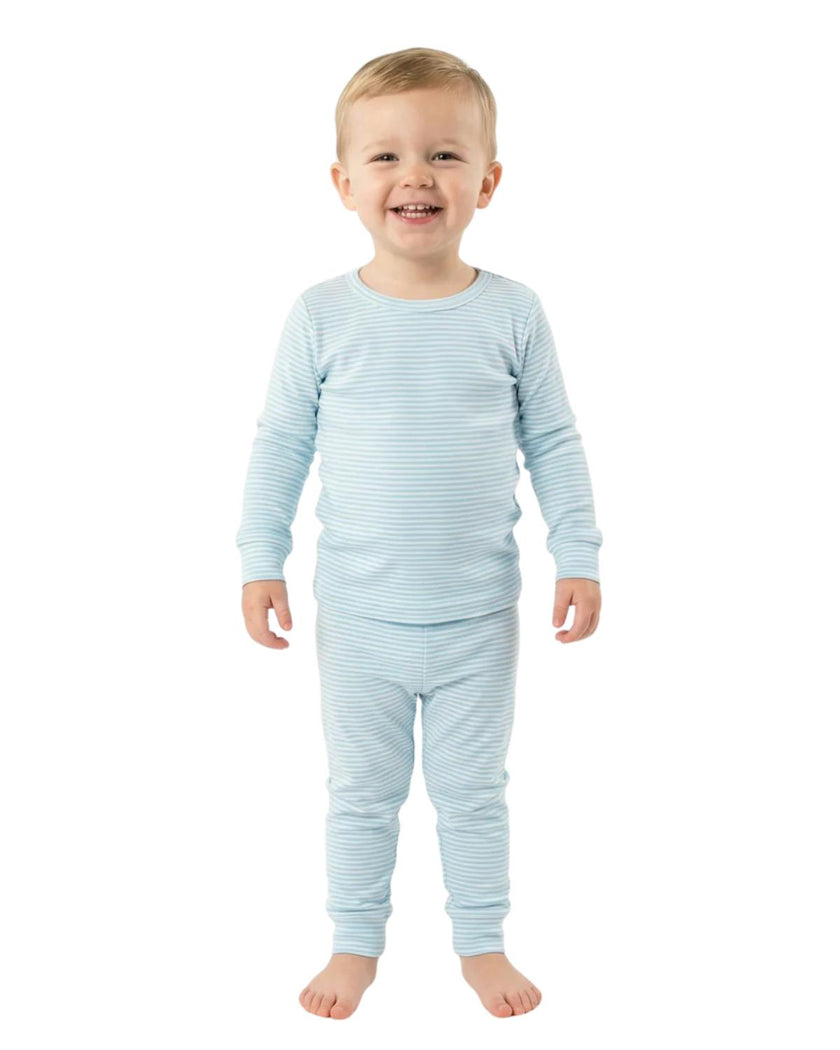 Seaside Stripe Bamboo Toddler Pajama Set