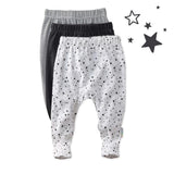 FALLON 3-Pack Footed Baby Pants
