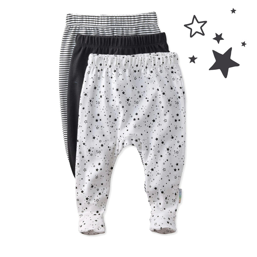 FALLON 3-Pack Footed Baby Pants