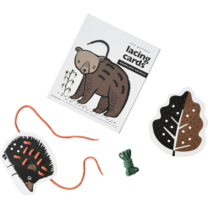 Woodland Lacing Cards
