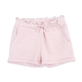 Solid Veiled Pink - Paperbag Shorts