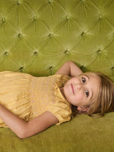 Nicky Hilton x La Coqueta Lemon Dolly Girl Hand-Smocked Dress