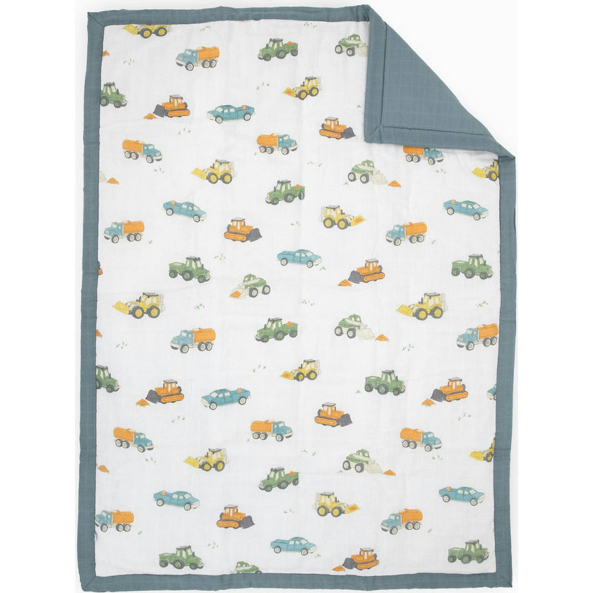 Cotton Muslin Toddler Comforter - Butterflies