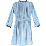 Vivienne dress (velvet sky blue)