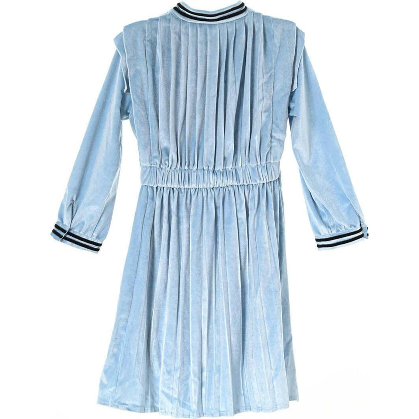 Vivienne dress (velvet sky blue)