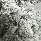 5-Foot Pre-Lit Warm White LED Snow Pine Tree