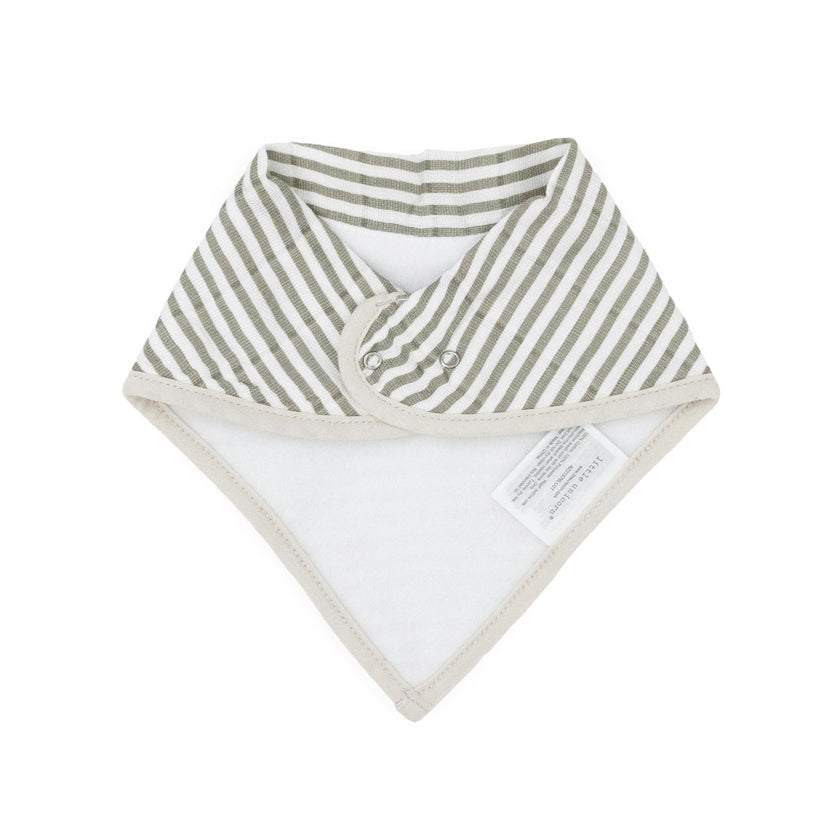 Cotton Muslin + Fleece Bandana Bib 4 Pack - Wallflower