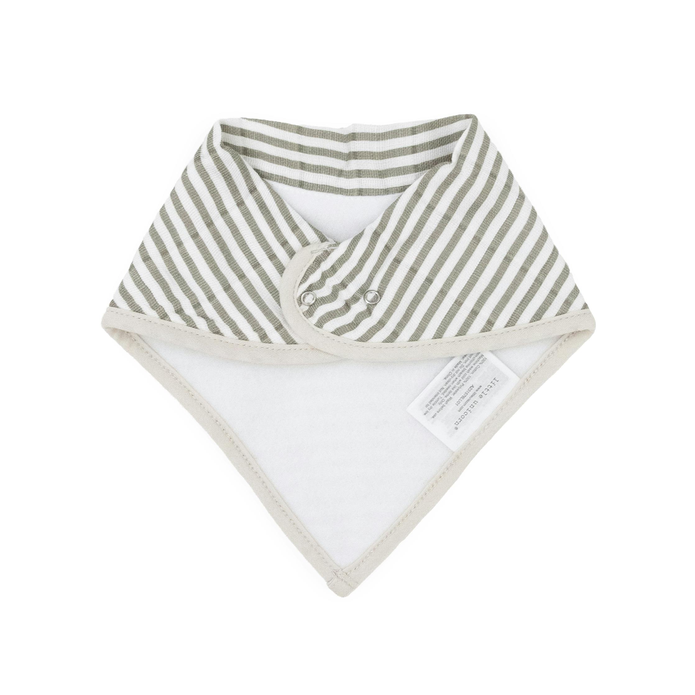 Cotton Muslin + Fleece Bandana Bib 4 Pack - Wallflower