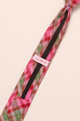 Ties in Rosewood Tartan
