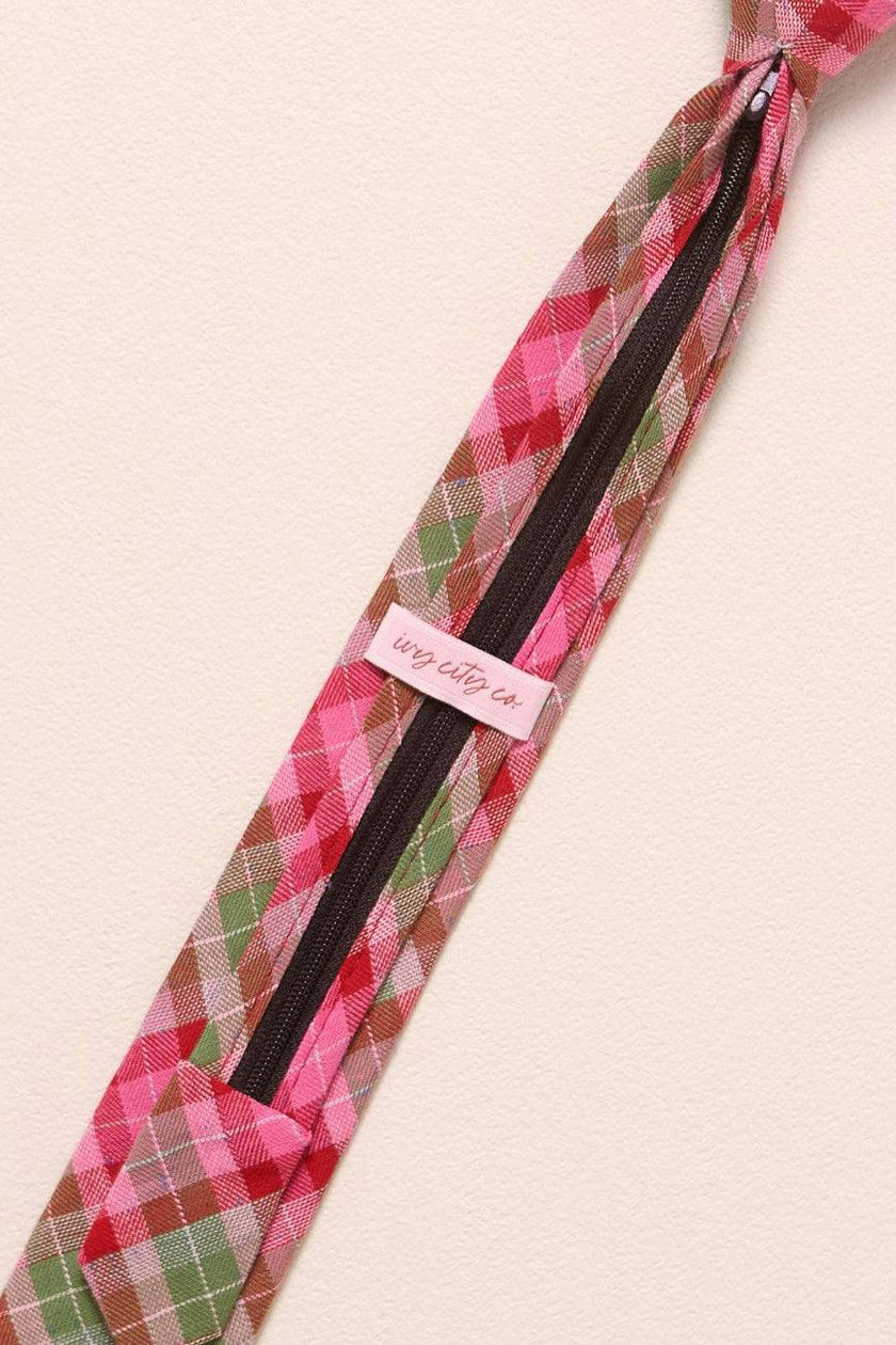 Ties in Rosewood Tartan