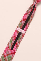 Ties in Rosewood Tartan