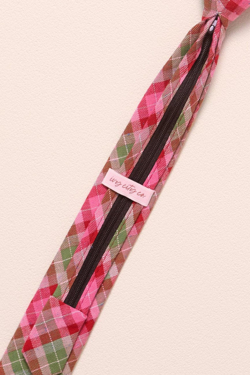Ties in Rosewood Tartan