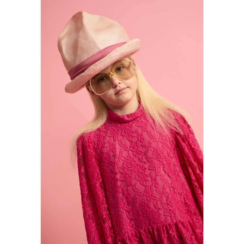 Lace Dress Fuchsia