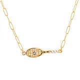 Tennis Racket Necklace