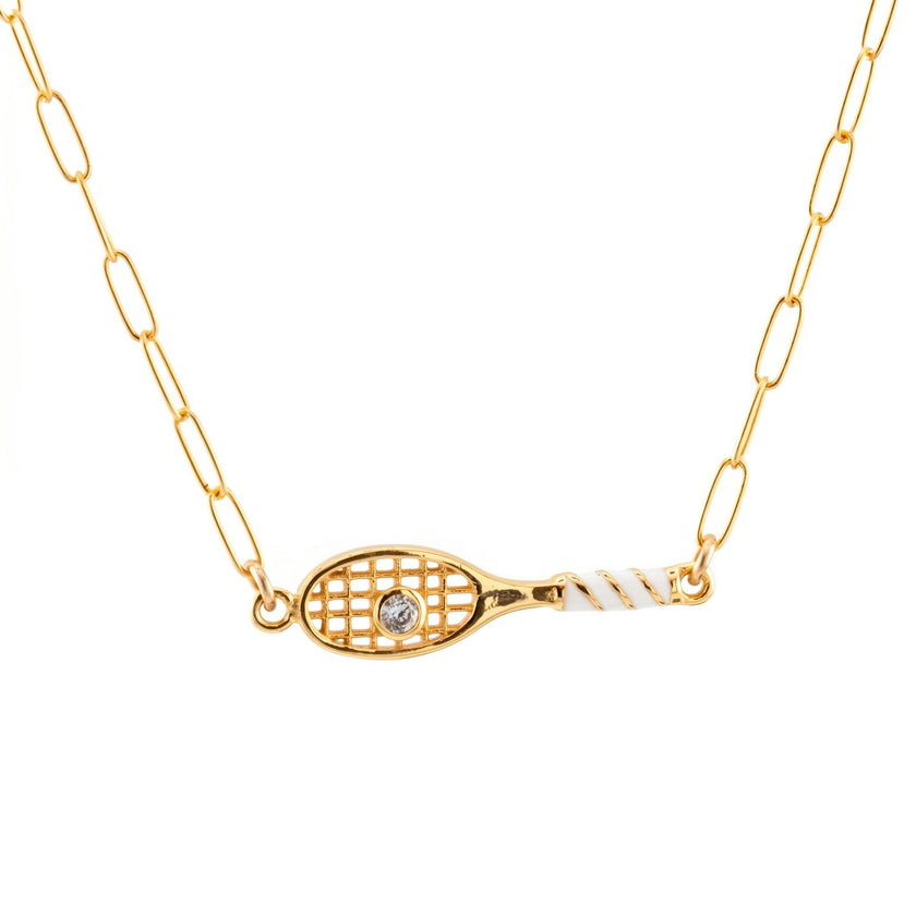 Tennis Racket Necklace