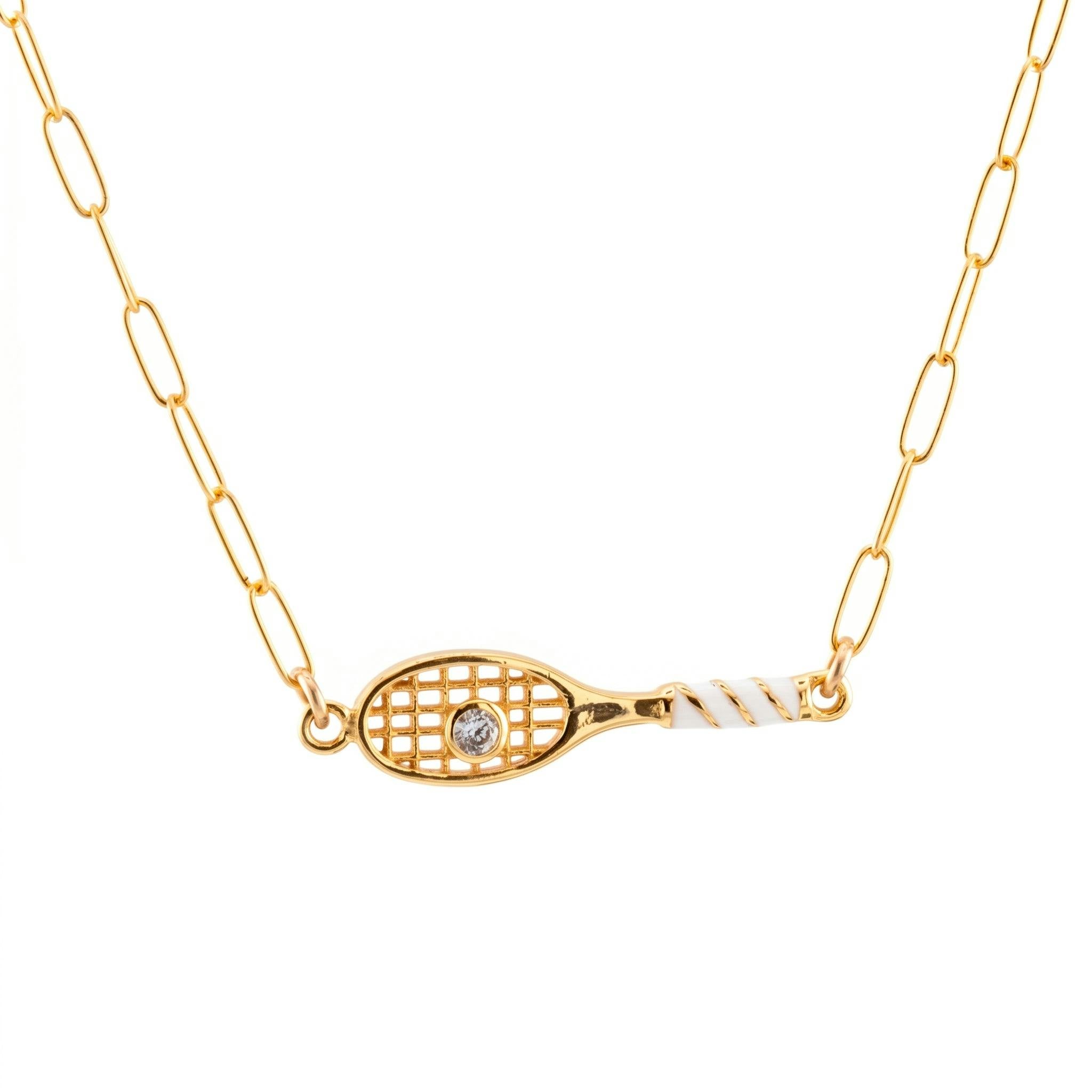 Tennis Racket Necklace