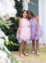 Pink Princess Feather Dress